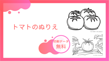 トマトのぬりえを無料でダウンロード